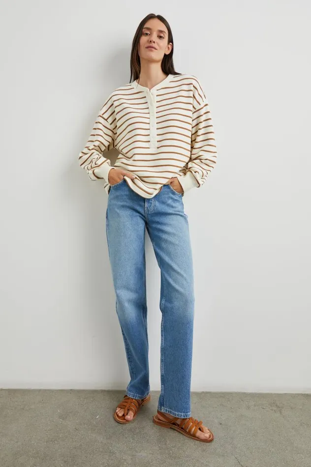 Rails Sweaters Women JOAN SWEATSHIRT Carmel Stripe