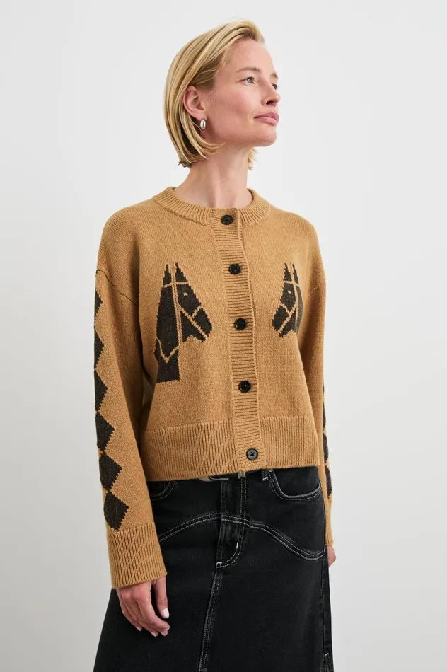 Rails Sweaters Women MAVIE CARDIGAN Camel Stables
