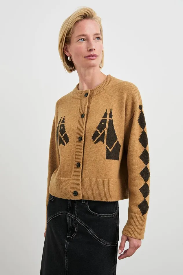 Rails Sweaters Women MAVIE CARDIGAN Camel Stables