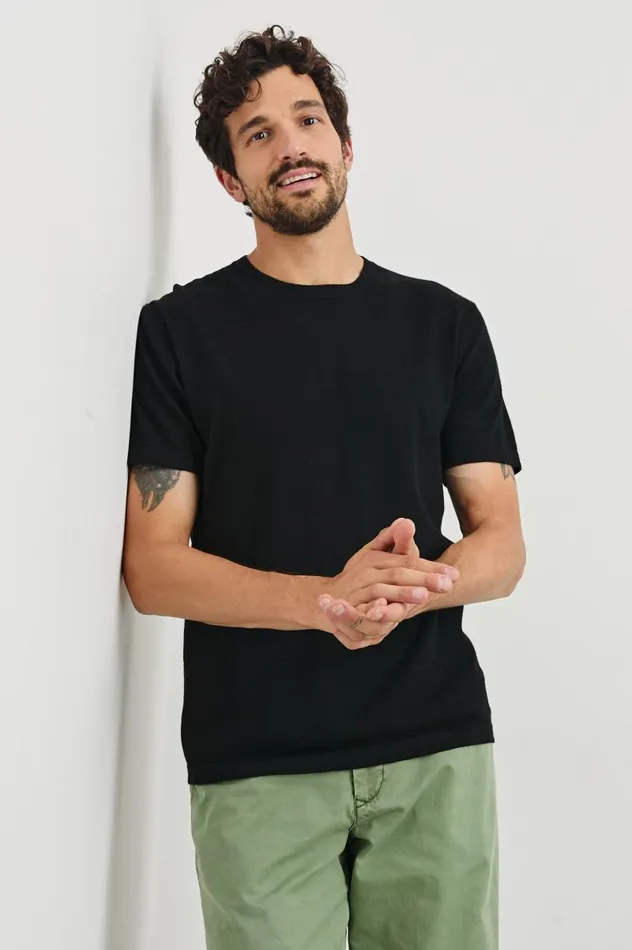 Rails TShirts and Thermals Men MASON COTTON CASHMERE TSHIRT Black