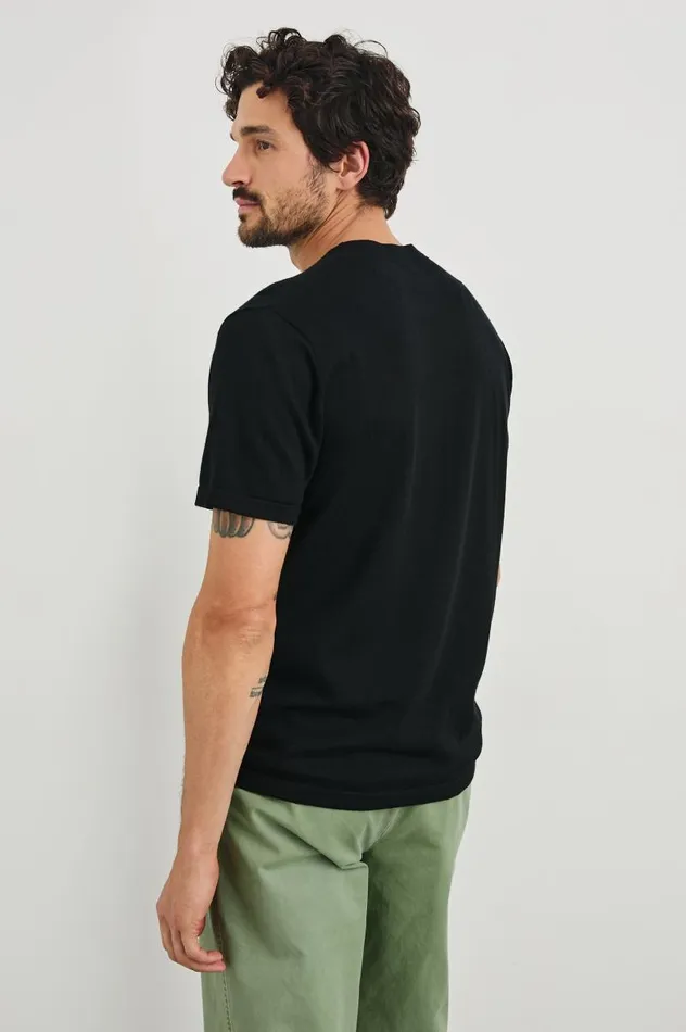 Rails TShirts and Thermals Men MASON COTTON CASHMERE TSHIRT Black