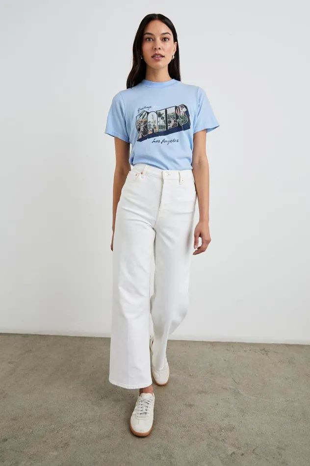Rails Tees and Tanks Women BOYFRIEND TSHIRT Rails Los Angeles Blue