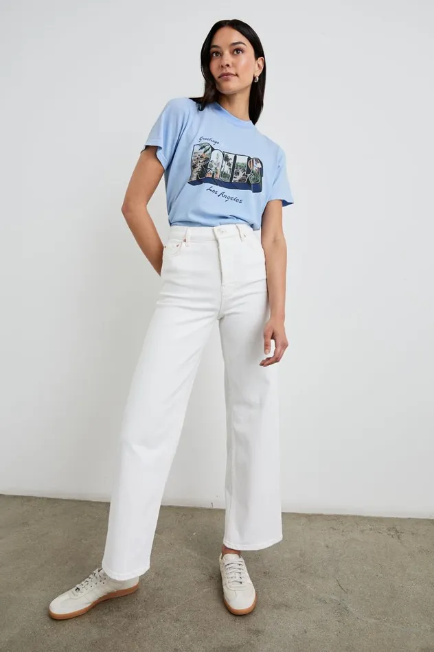 Rails Tees and Tanks Women BOYFRIEND TSHIRT Rails Los Angeles Blue