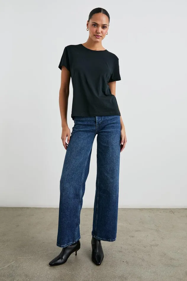 Rails Tees and Tanks Women CLASSIC CREW NECK TSHIRT Black