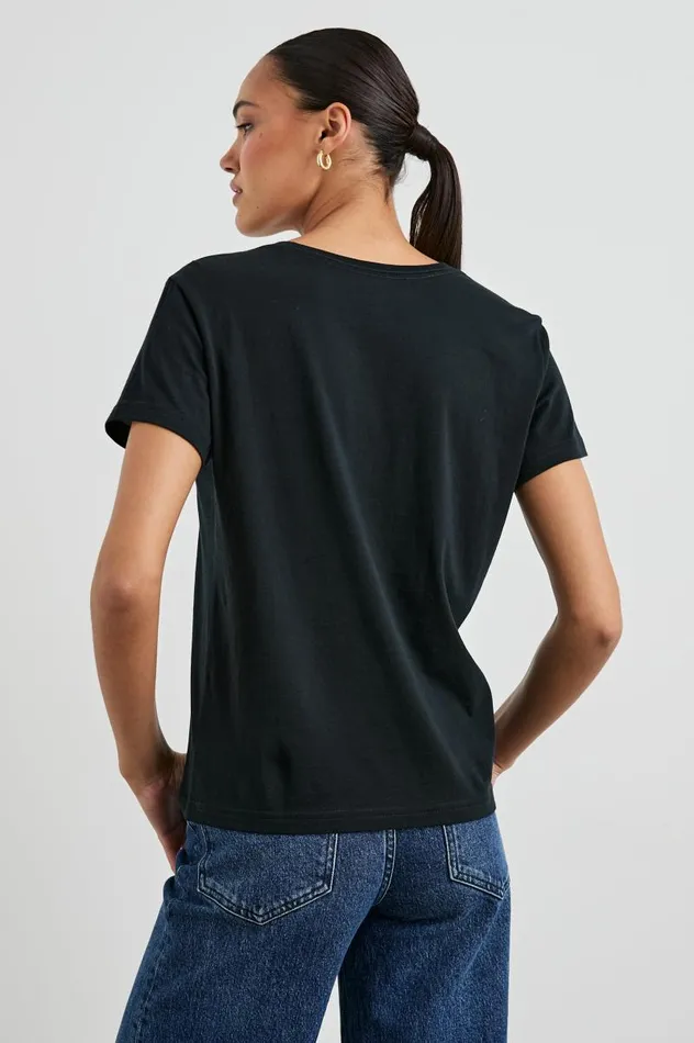Rails Tees and Tanks Women CLASSIC CREW NECK TSHIRT Black