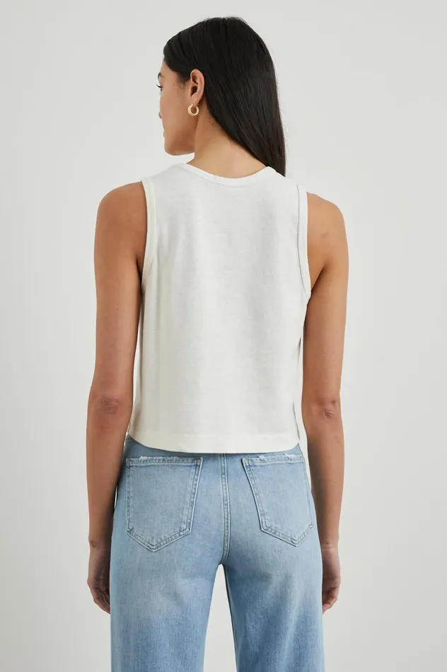 Rails Tees and Tanks Women THE BOXY TANK Porcelain