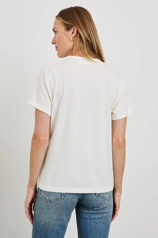 Rails Tops Women BOYFRIEND TSHIRT Rails Los Angeles Map White