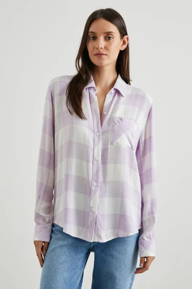 Rails Tops Women HUNTER SHIRT Lavender Egret