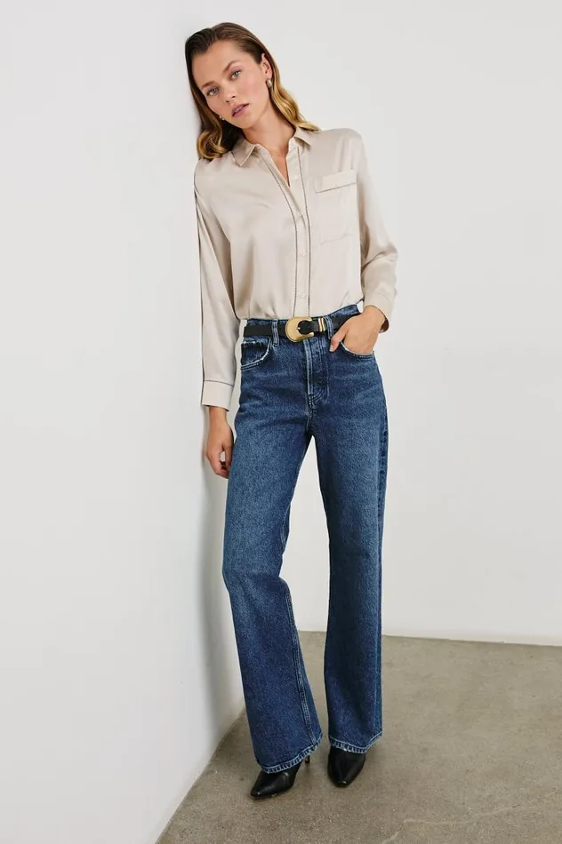 Rails Tops Women OAK SHIRT Moonbeam