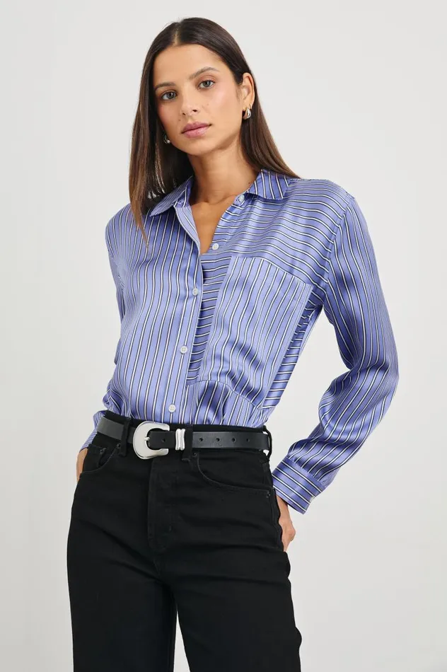 Rails Tops Women SPENCER SHIRT Moonlight Stripe