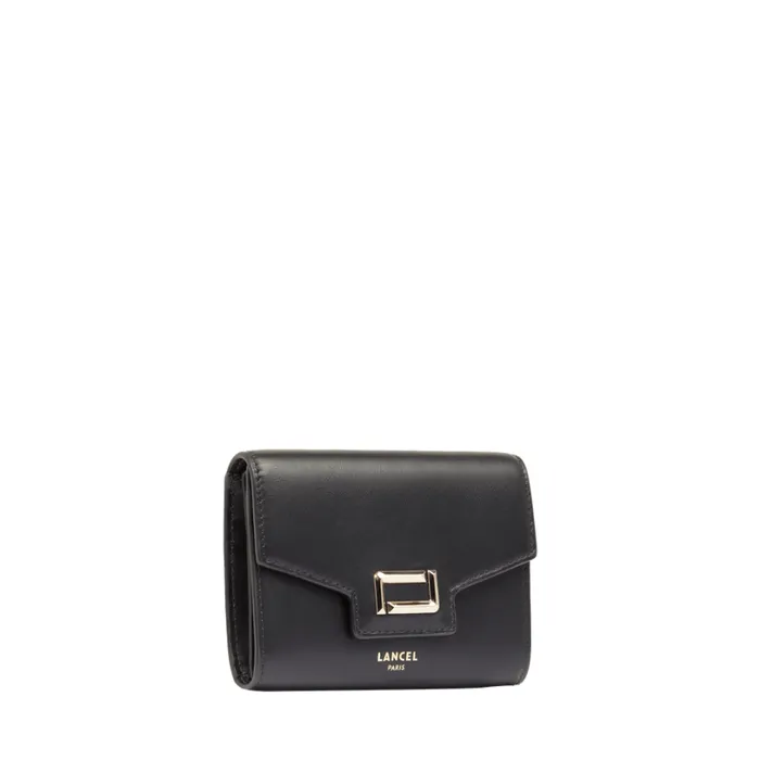 Rectangular Flap Compact Wallet Black Women Lancel Wallet Rectangular Flap Compact Wallet Black Women Lancel Wallet