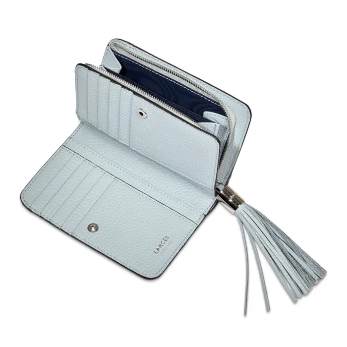 Rectangular Zip Compact Wallet Opaline Women Lancel Purse Rectangular Zip Compact Wallet Opaline Women Lancel Purse