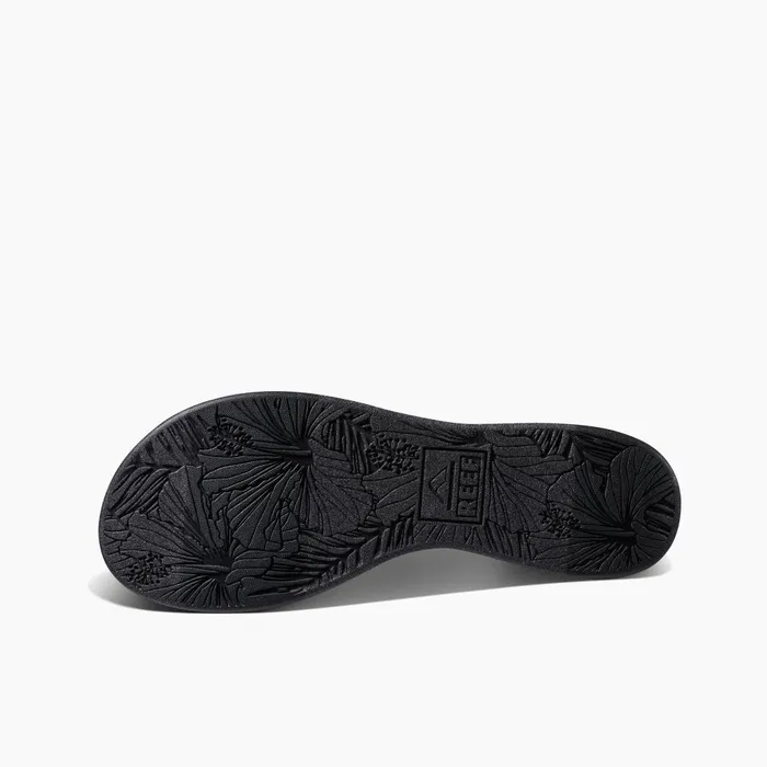 Reef Flip Flops Women Cushion Cloud Textile Black Geo