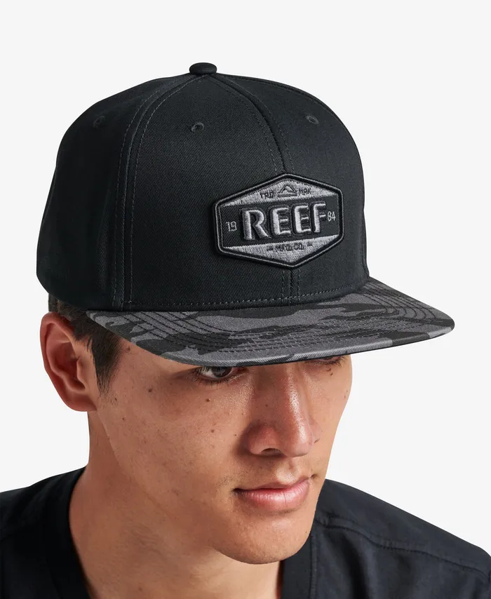 Reef Hats and Beanies Men Hightime Snapback Hat Caviar Reef Hats and Beanies Men Hightime Snapback Hat Caviar