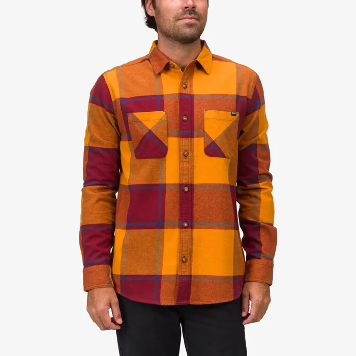 Reef Outerwear Men Morris Long Sleeve Woven Shirt Cathay Spice