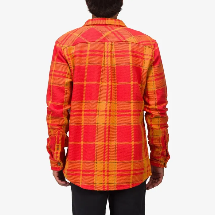 Reef Outerwear Men Orson Long Sleeve Woven Shirt Chili