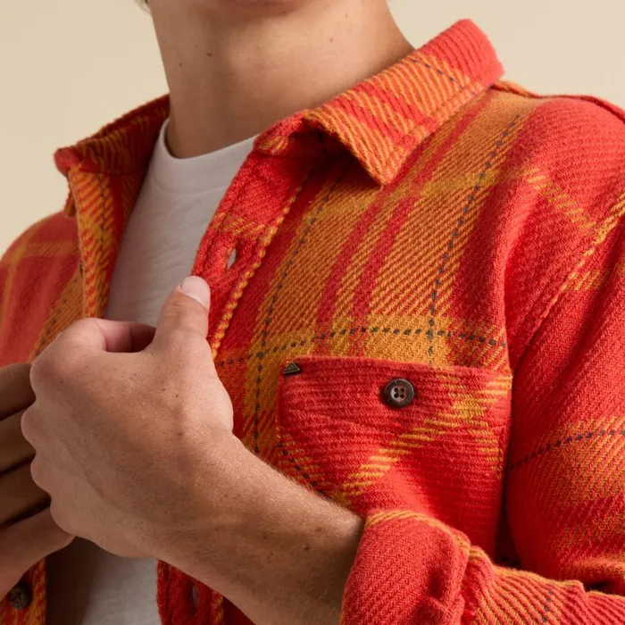 Reef Outerwear Men Orson Long Sleeve Woven Shirt Chili