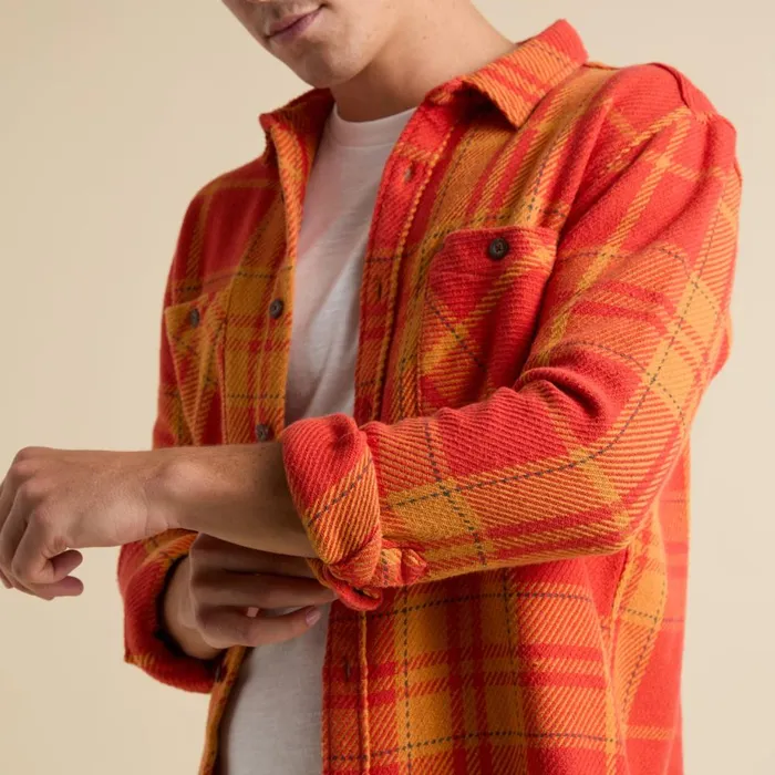 Reef Outerwear Men Orson Long Sleeve Woven Shirt Chili