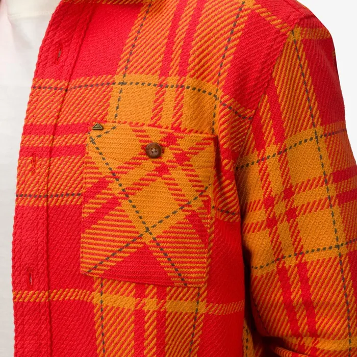 Reef Outerwear Men Orson Long Sleeve Woven Shirt Chili