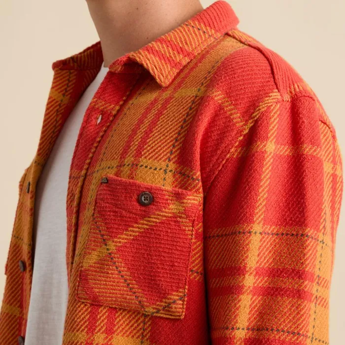 Reef Outerwear Men Orson Long Sleeve Woven Shirt Chili