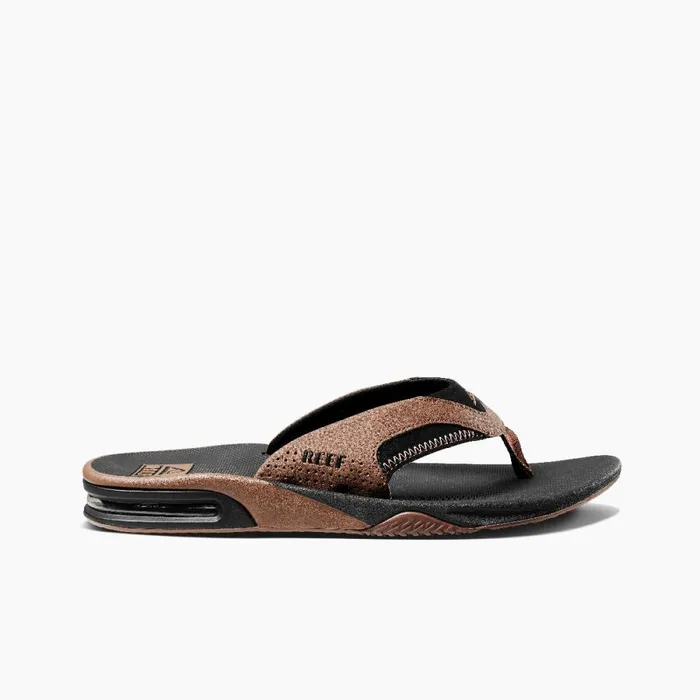 Reef Sandals Men Fanning Black And Tan