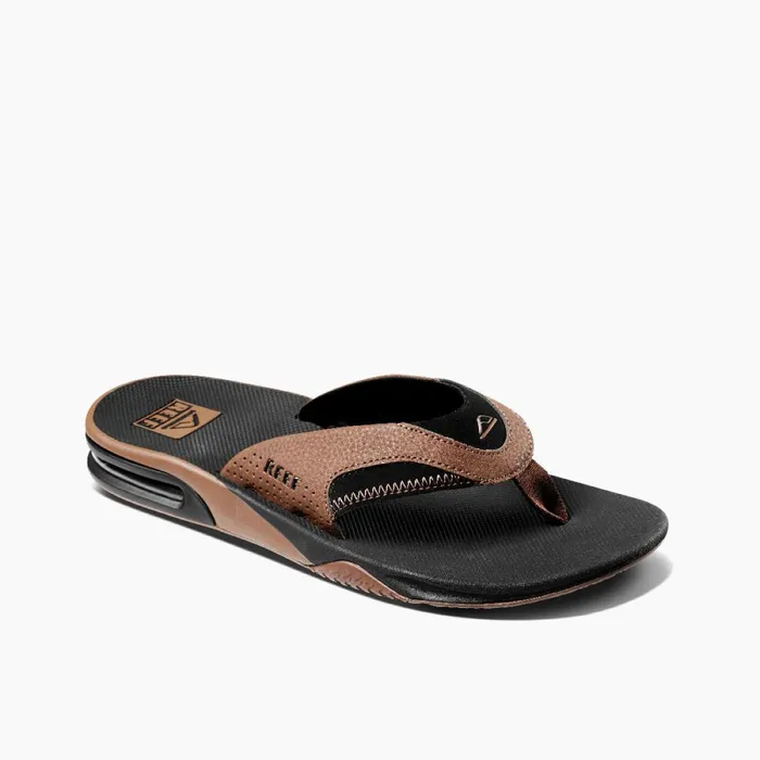 Reef Sandals Men Fanning Black And Tan Reef Sandals Men Fanning Black And Tan