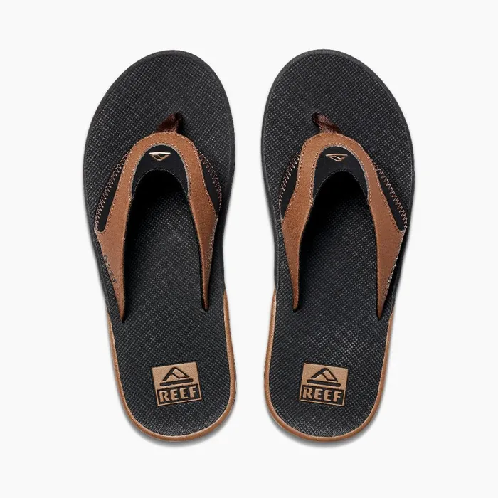 Reef Sandals Men Fanning Black And Tan Reef Sandals Men Fanning Black And Tan