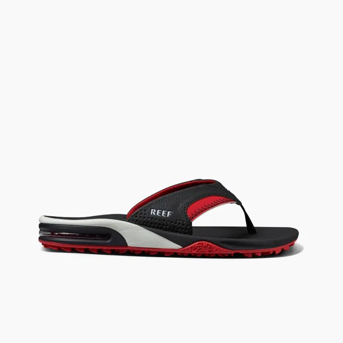 Reef Sandals Men Fanning Pregame Blackred