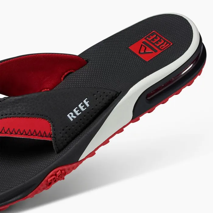 Reef Sandals Men Fanning Pregame Blackred Reef Sandals Men Fanning Pregame Blackred