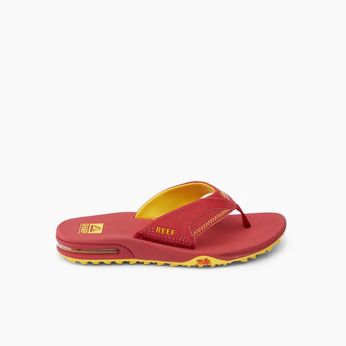 Reef Sandals Men Fanning Pregame Redyellow