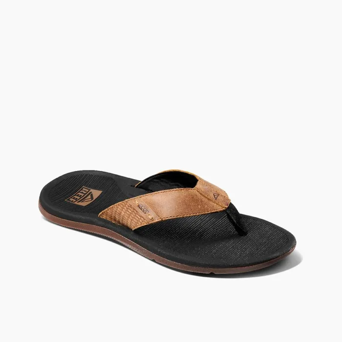 Reef Sandals Men Santa Ana Le Black And Tan