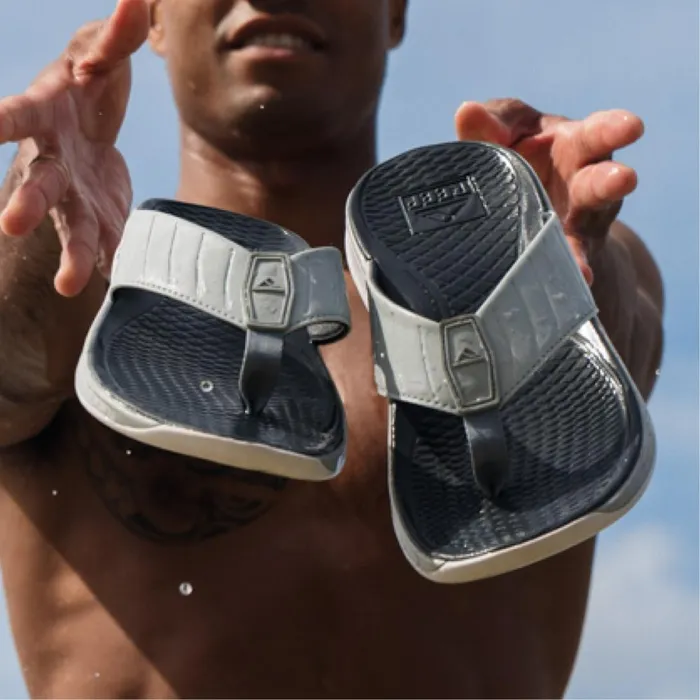 Reef Sandals Men The Deckhand Grey