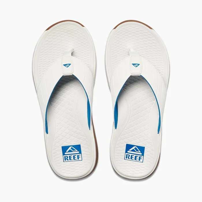 Reef Sandals Men The Deckhand Whiteblue Reef Sandals Men The Deckhand Whiteblue