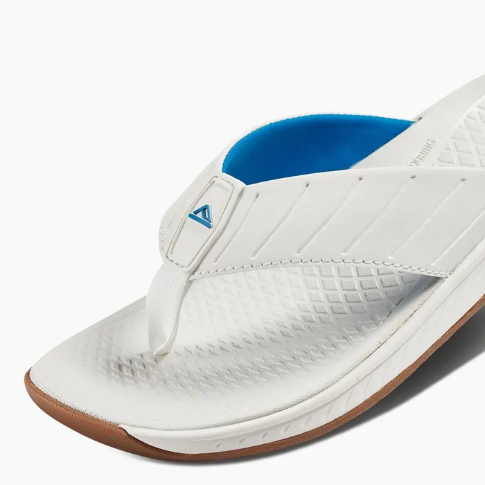 Reef Sandals Men The Deckhand Whiteblue Reef Sandals Men The Deckhand Whiteblue