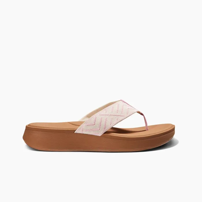 Reef Sandals Women Cushion Cloud Textile Cameo Pink