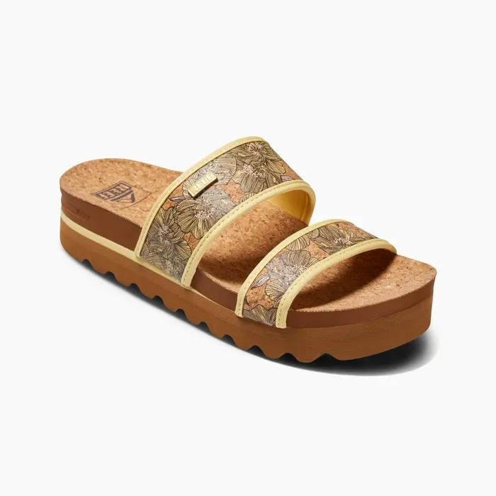 Reef Sandals Women Cushion Vista Hi Banana Cork Reef Sandals Women Cushion Vista Hi Banana Cork