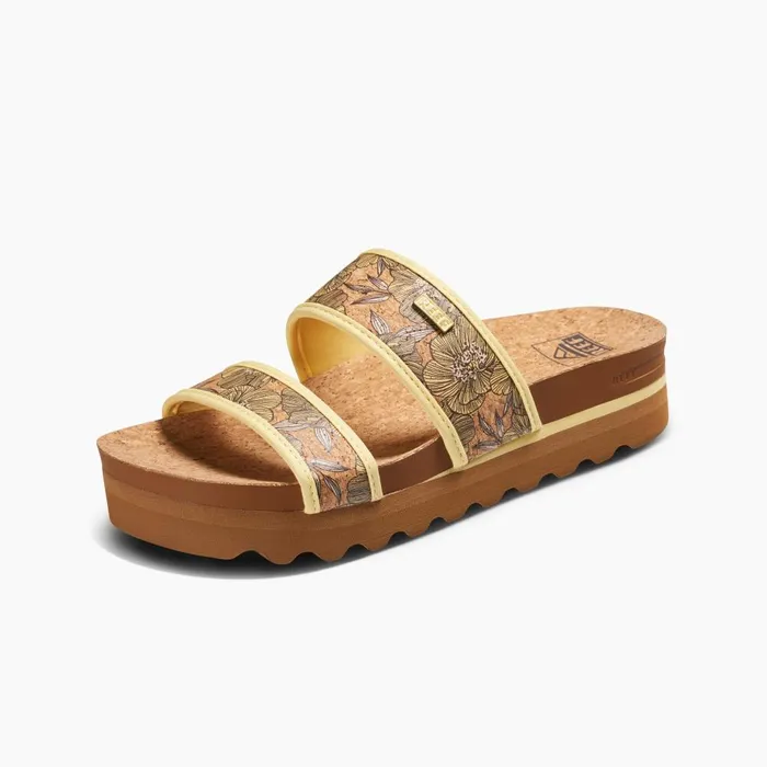 Reef Sandals Women Cushion Vista Hi Banana Cork Reef Sandals Women Cushion Vista Hi Banana Cork