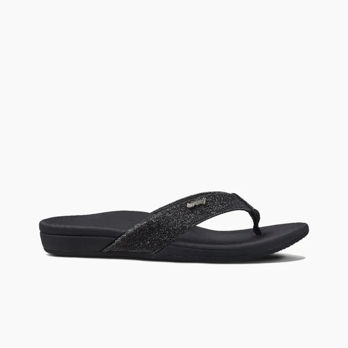 Reef Sandals Women OrthoSpring Blackblack Glitter