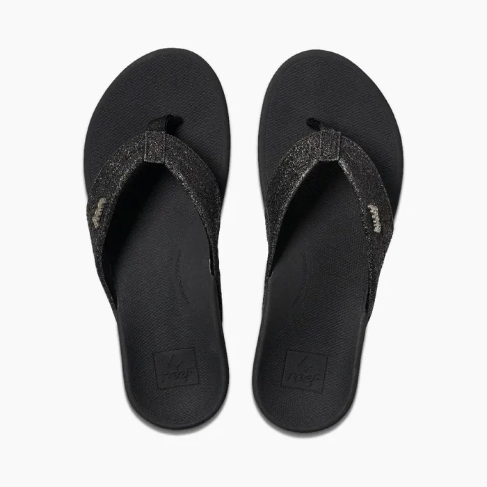 Reef Sandals Women OrthoSpring Blackblack Glitter Reef Sandals Women OrthoSpring Blackblack Glitter