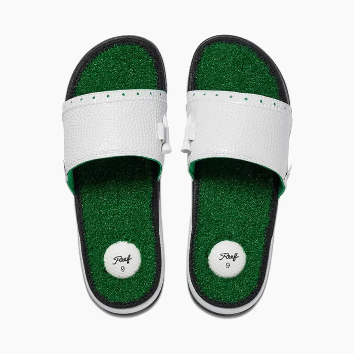 Reef Slides Men Mulligan Slide Green Reef Slides Men Mulligan Slide Green