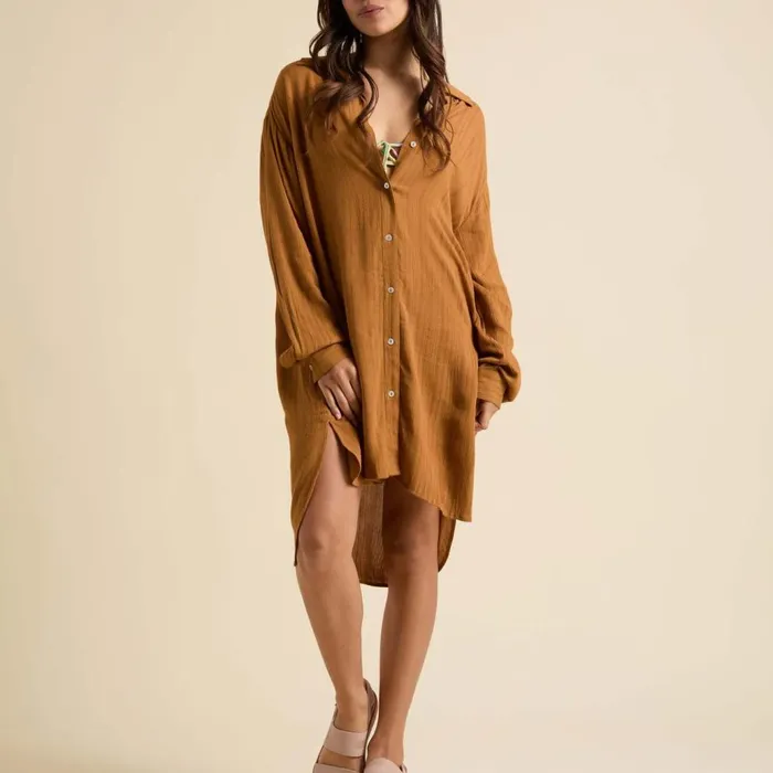 Reef TShirts Tanks and Dresses Women Beachy Shirt Dress Cathay Spice