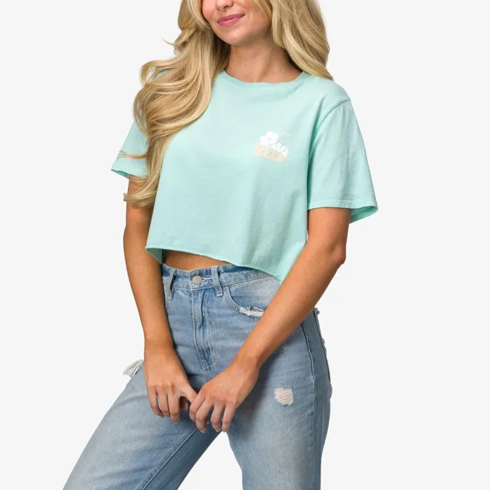 Reef TShirts Tanks and Dresses Women Koda 18034 Crop Tee Eggshell
