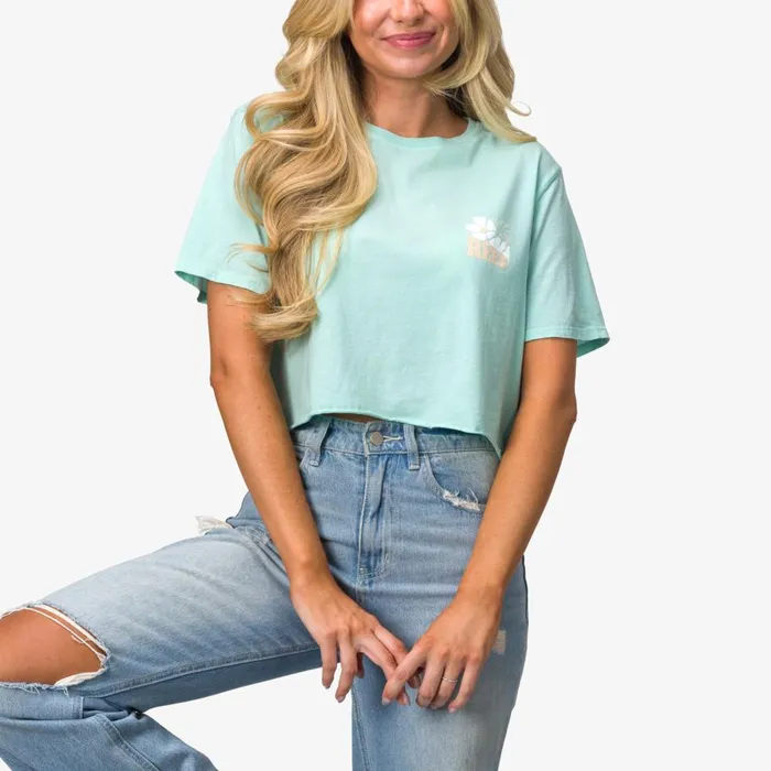 Reef TShirts Tanks and Dresses Women Koda 18034 Crop Tee Eggshell Reef TShirts Tanks and Dresses Women Koda 18034 Crop Tee Eggshell