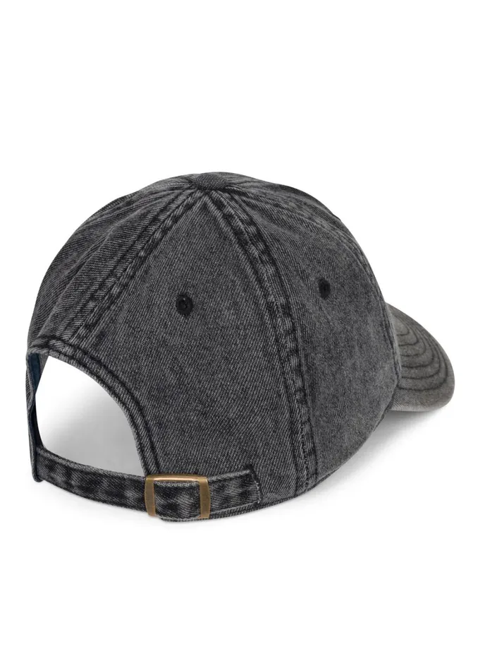 Reina Silver Smiley Patch Washed Black Women039s Lauren Moshi Hats Reina Silver Smiley Patch Washed Black Women039s Lauren Moshi Hats