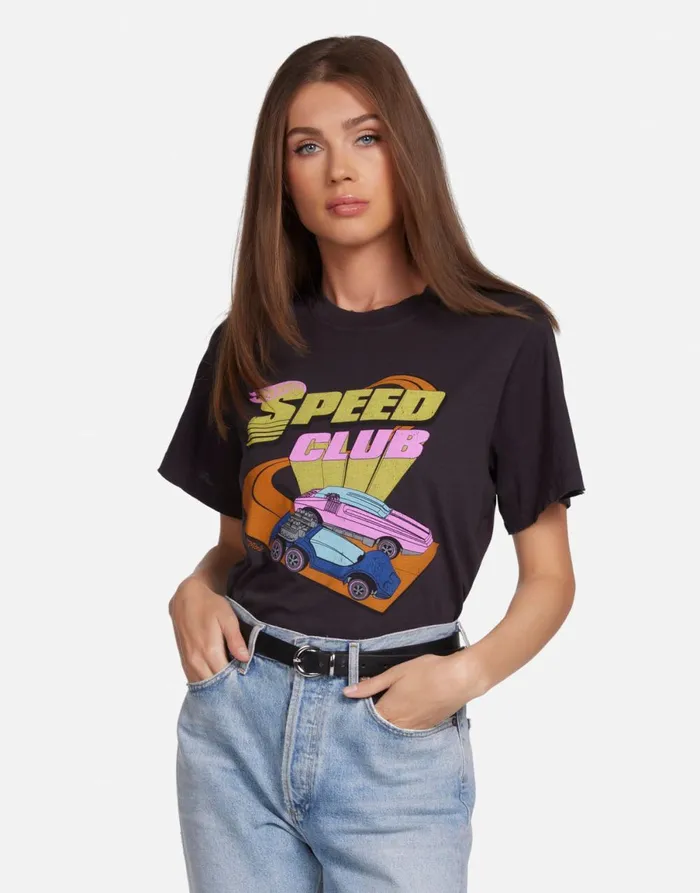 Rue Hot Wheels Speed Club Onyx Women039s Lauren Moshi Short Sleeve
