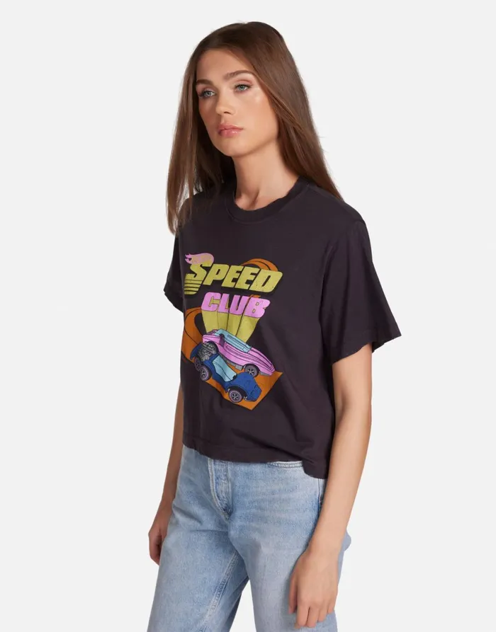 Rue Hot Wheels Speed Club Onyx Women039s Lauren Moshi Short Sleeve