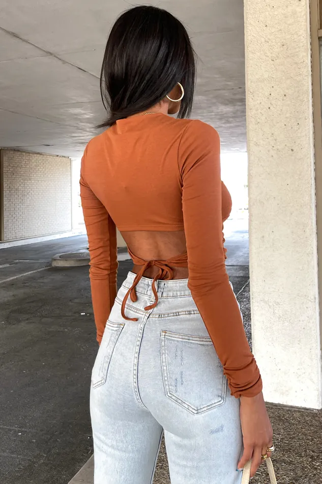 Runaway The Label Basic Shop Celestina Top 8211 Caramel