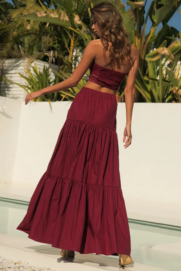Runaway The Label Crops Shop Ayla Top 8211 Wine Runaway The Label Crops Shop Ayla Top 8211 Wine