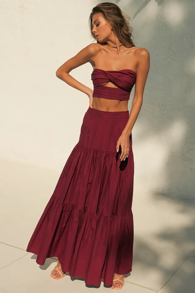 Runaway The Label Crops Shop Ayla Top 8211 Wine Runaway The Label Crops Shop Ayla Top 8211 Wine
