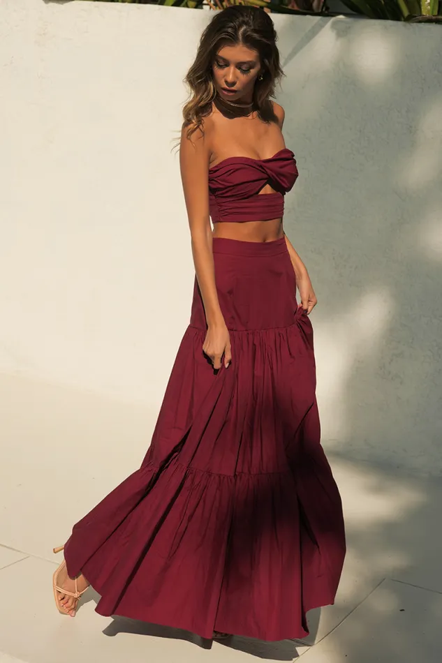 Runaway The Label Crops Shop Ayla Top 8211 Wine Runaway The Label Crops Shop Ayla Top 8211 Wine